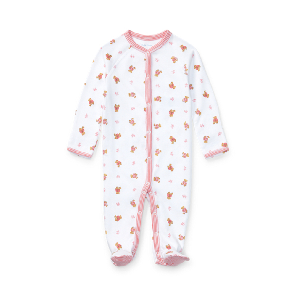 Polo Bear Cotton Footed Coverall